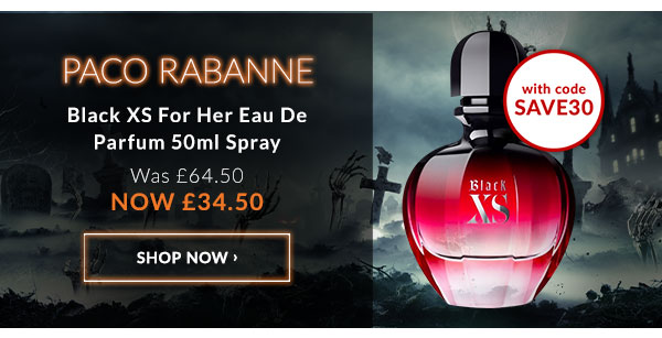 PACO RABANNE Black XS For Her Eau De Parfum 50ml Spray